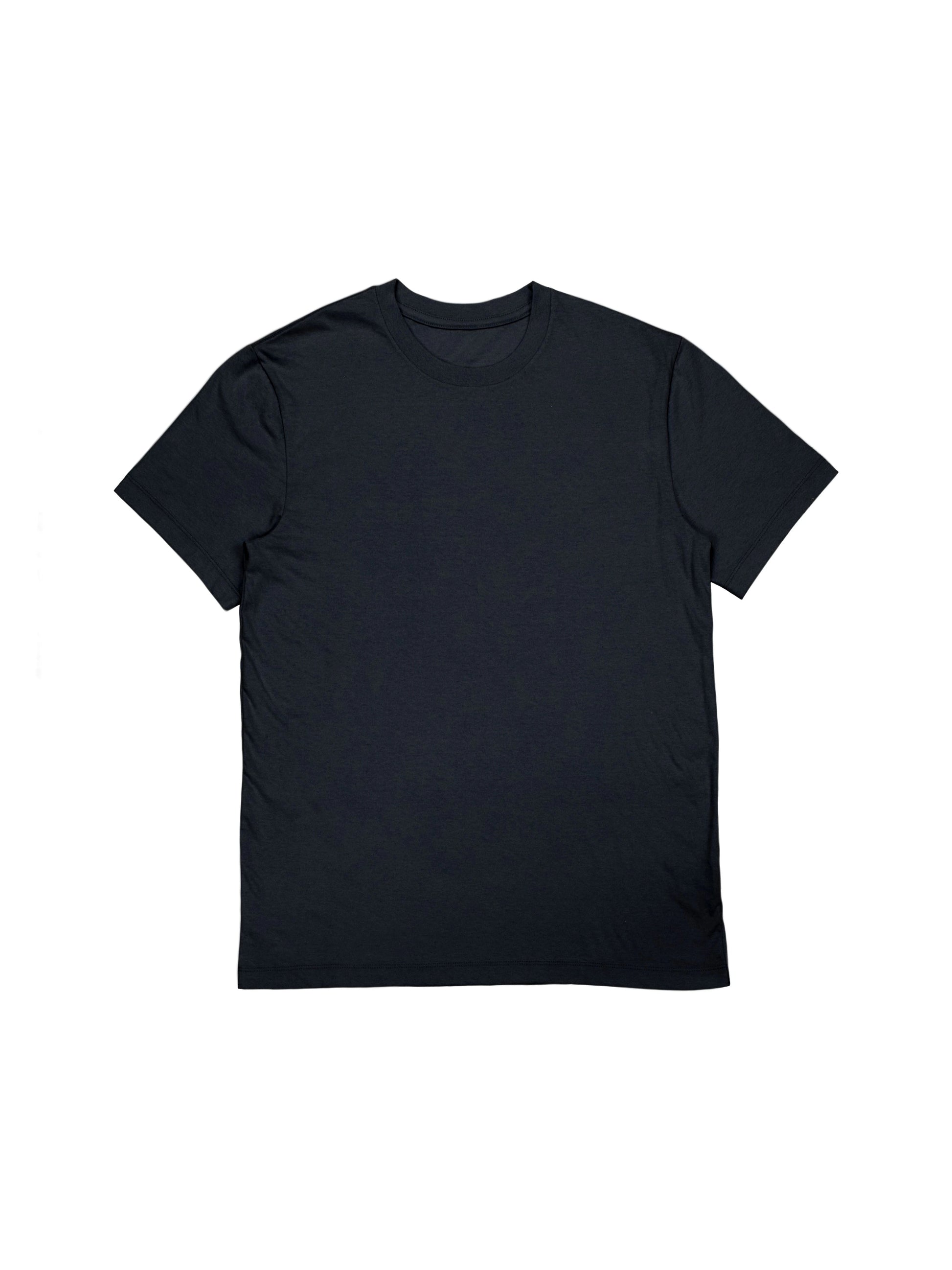 Black T-Shirt in Trendy Boxy Fit