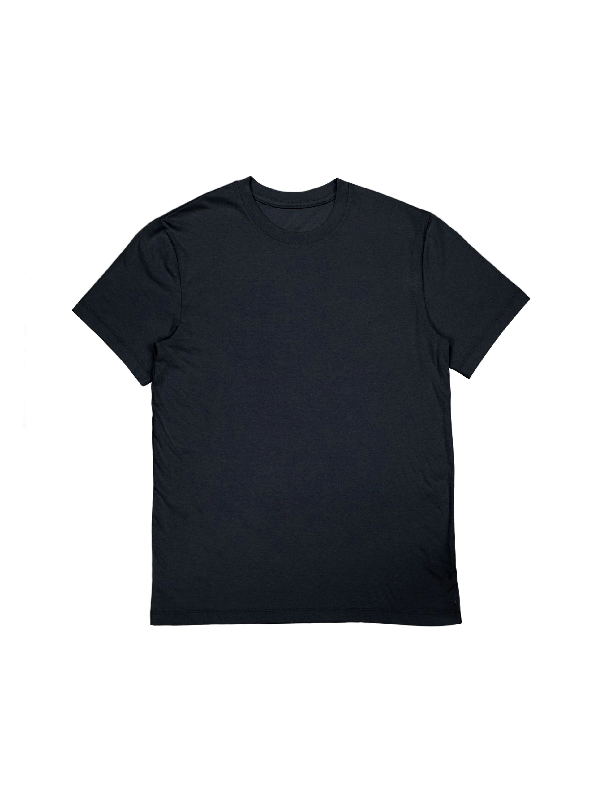 Basic plain T-shirt black