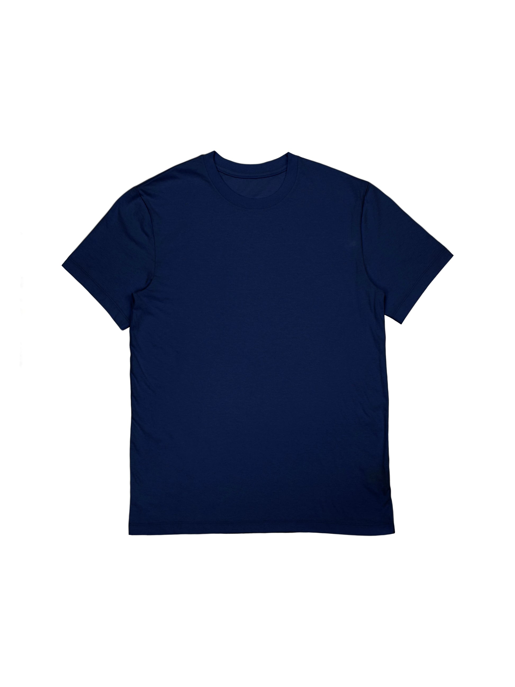 Boxy T-shirt - Navy Blue Cotton