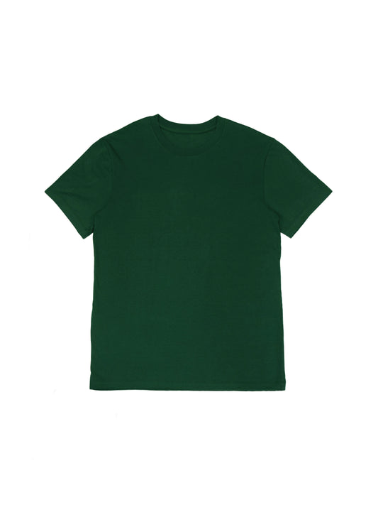 Forest Green T-Shirt in Trendy Boxy Fit.