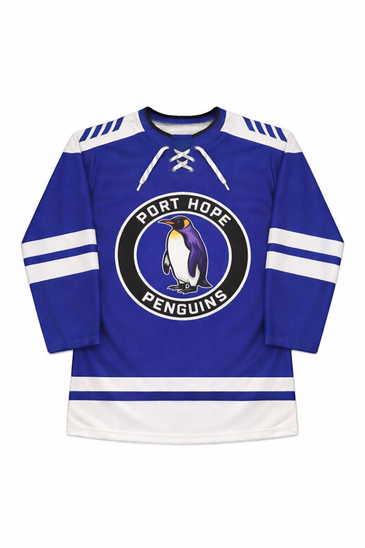 SUBLIMATED HOCKEY JERSEY - Round-shoulder w/ Pro neck diamond and lace