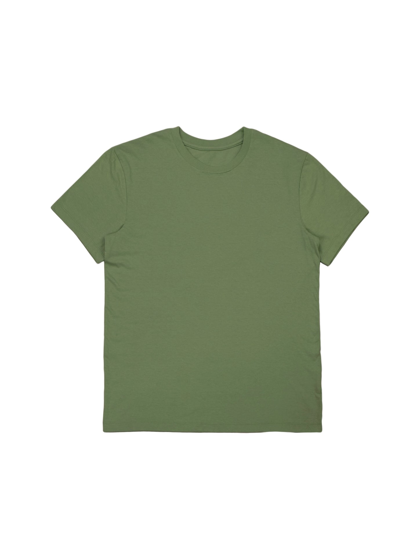 Olive Green T-Shirt in Trendy Boxy Fit.