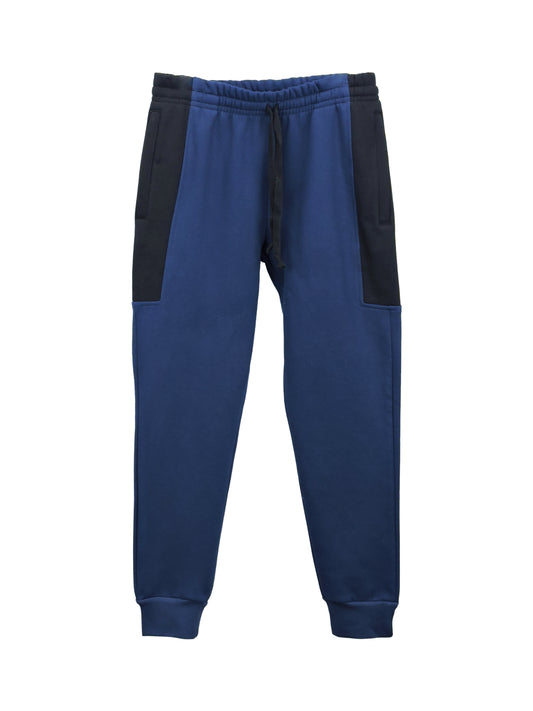 Block Joggers - Navy Heavy Fleece