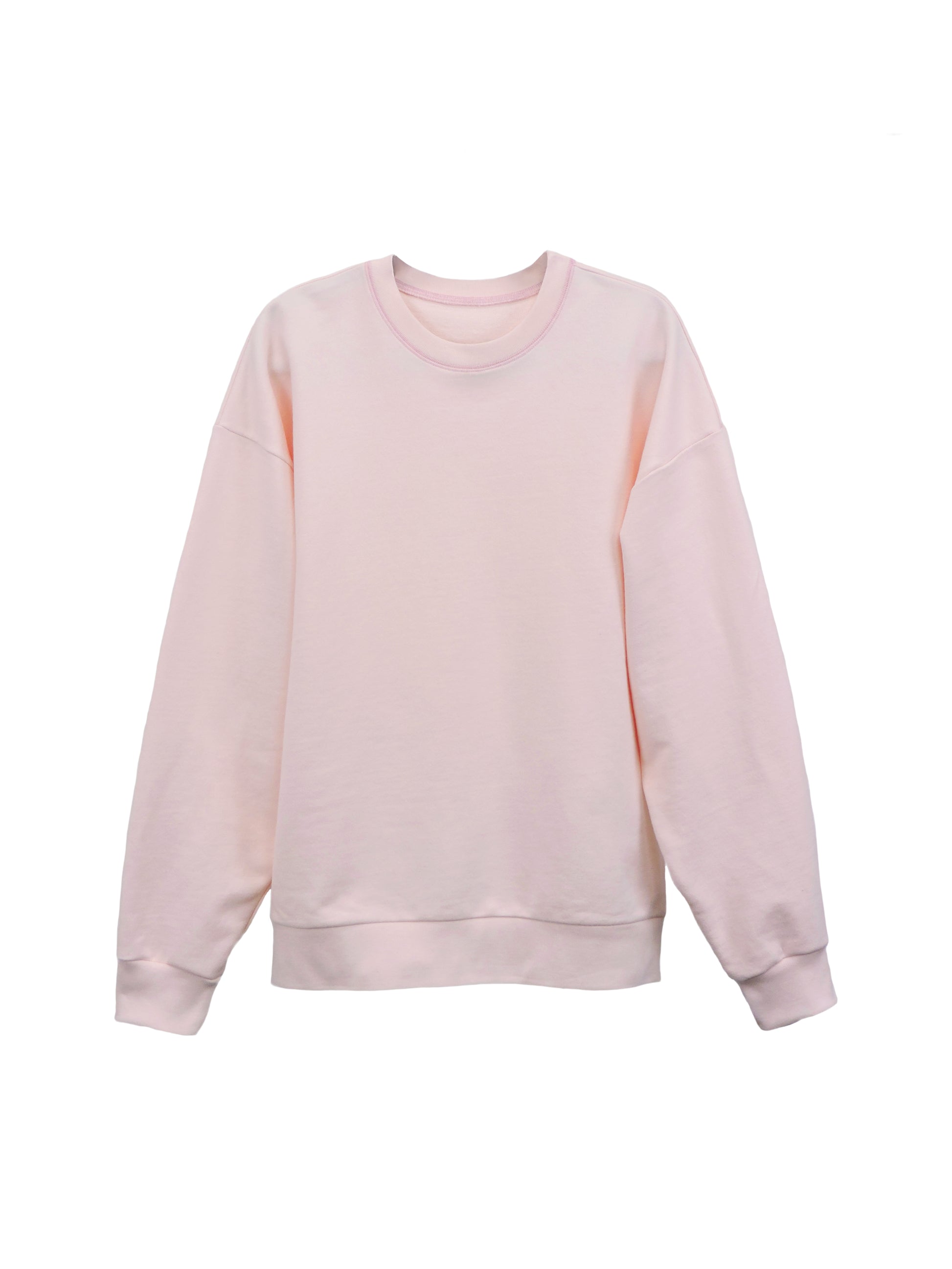 Park Crewneck Sweater Pale Pink Fleece – Gabe Clothing